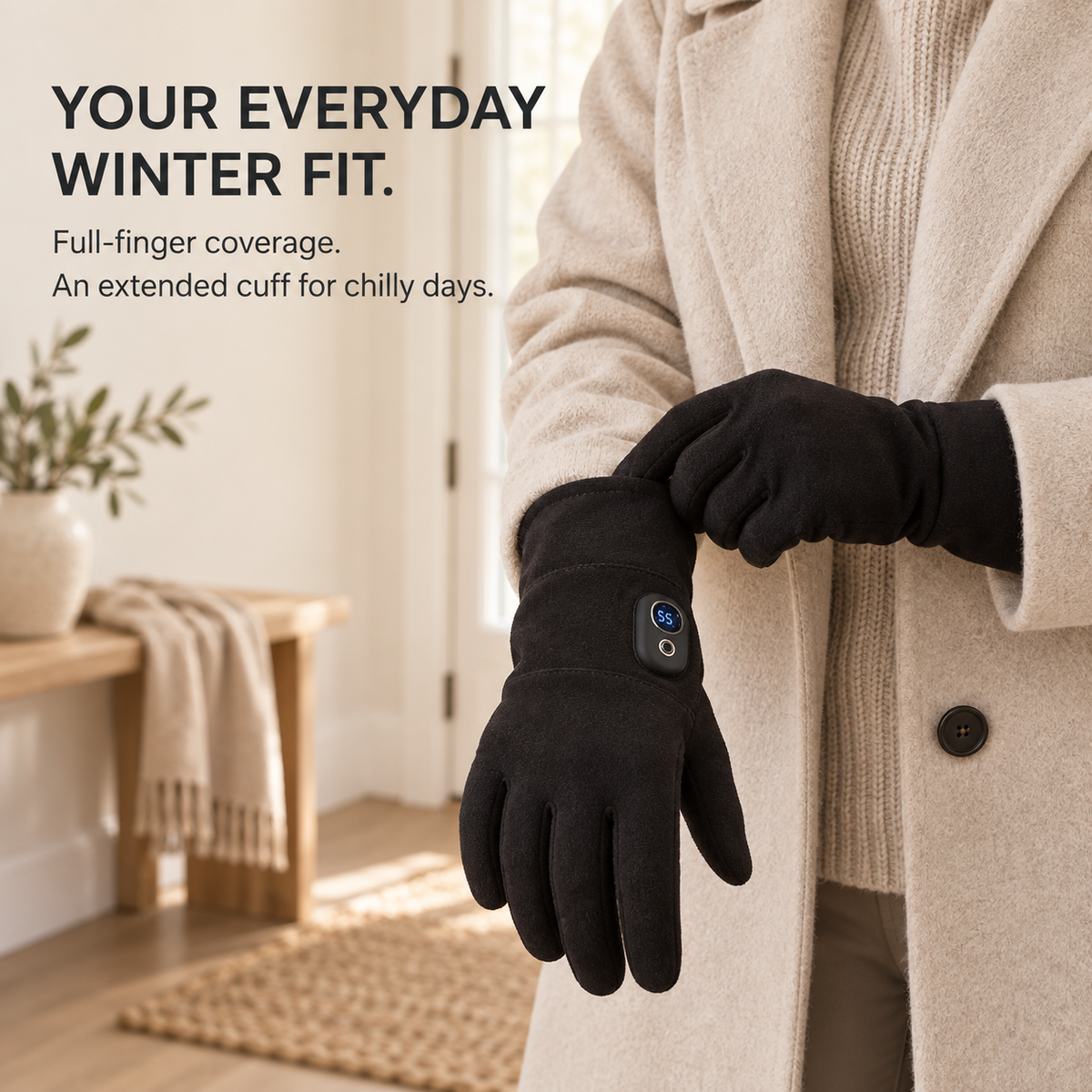🔥Last Day 50% OFF-❄️Heated Touchscreen Gloves with Digital Display – Bring Warmth to Your Winter Routine