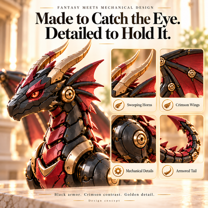 NEW ARRIVAL🔥LAST DAY 49% OFF -🐉Mechanical Dragon Egg Collectible | Fantasy Dragon Figure