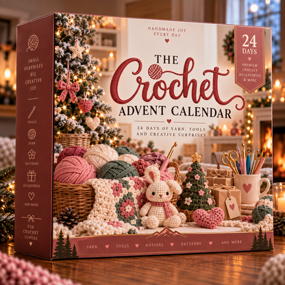 🧶💗The Crochet Advent Calendar24 DAYS • CROCHET-INSPIRED SURPRISES • CHRISTMAS COUNTDOWN