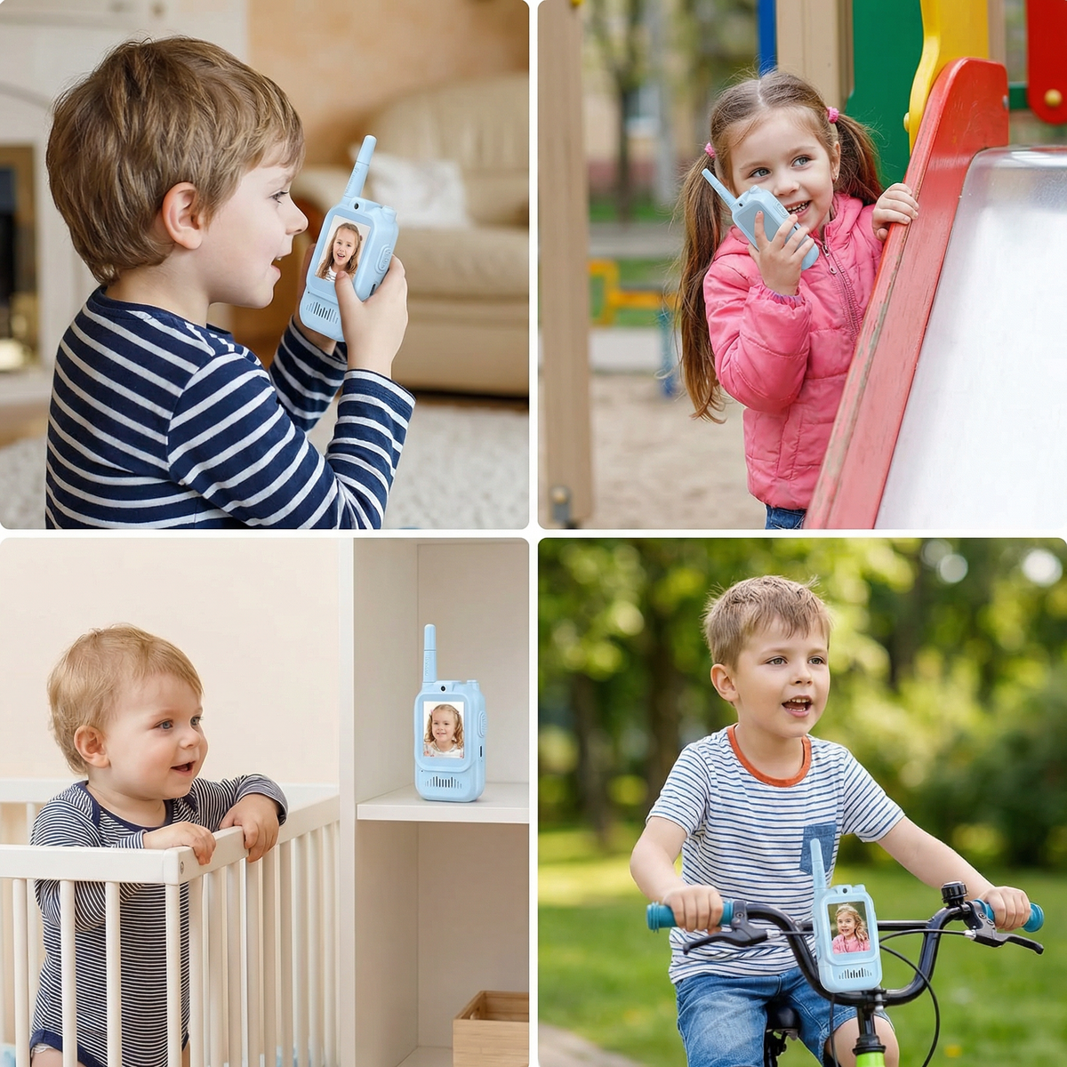 💫Kids Video Walkie Talkie Set (2-Pack) – Intercom with Camera & Screen