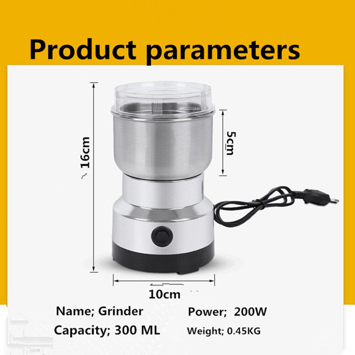 HOT SALE🔪High-Speed Stainless Steel Grain Grinder