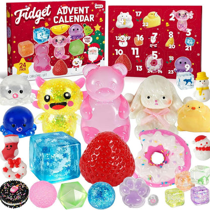 Advent Calendar 2026, 24-Day Countdown Calendar with Cute Squishy Toys