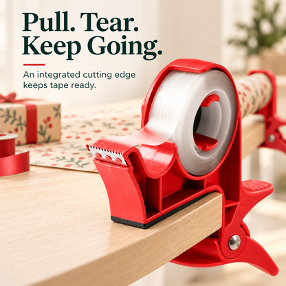 🔥Christmas Best Seller! 🎁 Gift-Wrapping Made Easy – Hands-Free Wrapping Paper Holder & Tape Dispenser ✨