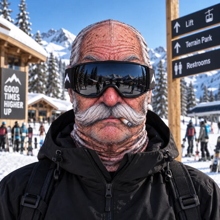 Custom Funny Ski/Biker Mask - Personalized Birthday Gifts For Ski Lovers - Born For The Slopes
