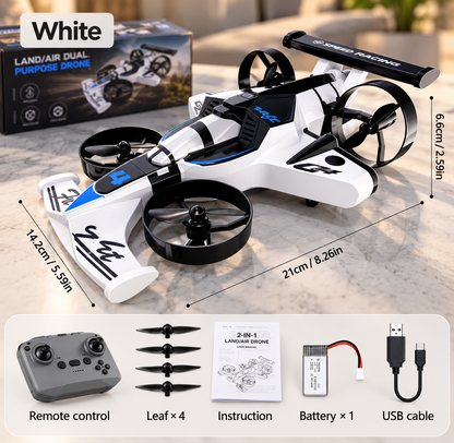 2-in-1 Fly & Drive RC Car Drone – Race on the Ground, Take Off Into the Air