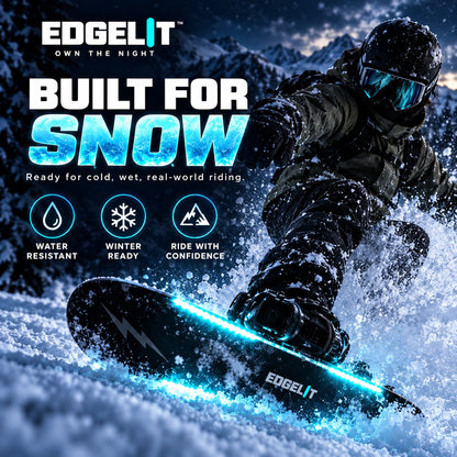 🏂LED Snowboard Edge Light Kit – 7 Colors, Remote Control & Rechargeable Night-Riding Lights✨