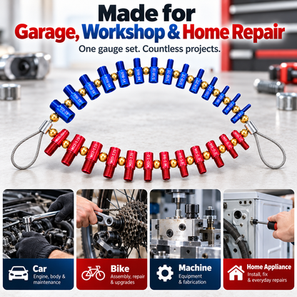 Hot sales🔥26-in-1 Detachable Nut & Bolt Thread Size Gauge – SAE & Metric