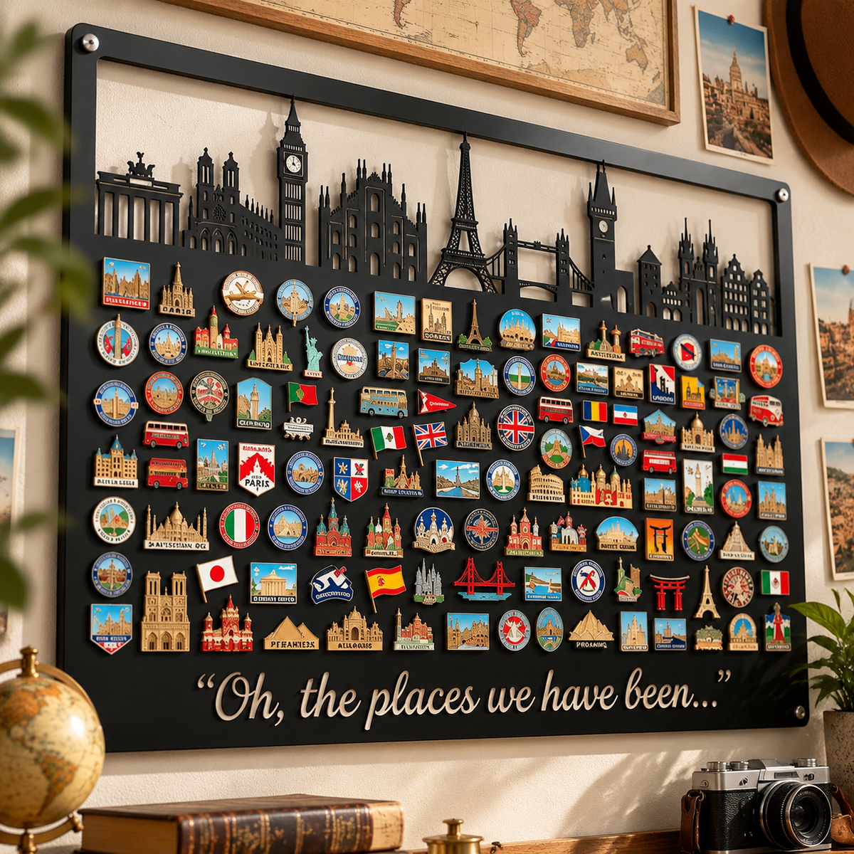 🌍✈️Travel Magnet Display Board
