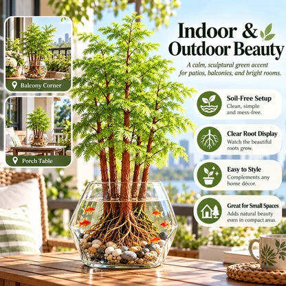 🌿 Hydroponic Dawn Redwood Starter – Grow Your Own Mini Tree💧