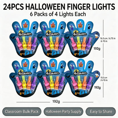 🎃 Halloween LED Projection Finger Lights – Multi-Color Light Up Finger Projectors
