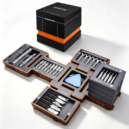 55-in-1 Magnetic Precision Screwdriver Set – Foldable Repair Tool Kit with Bits, Wrenches & Pry Tools for Electronics, Home & DIY