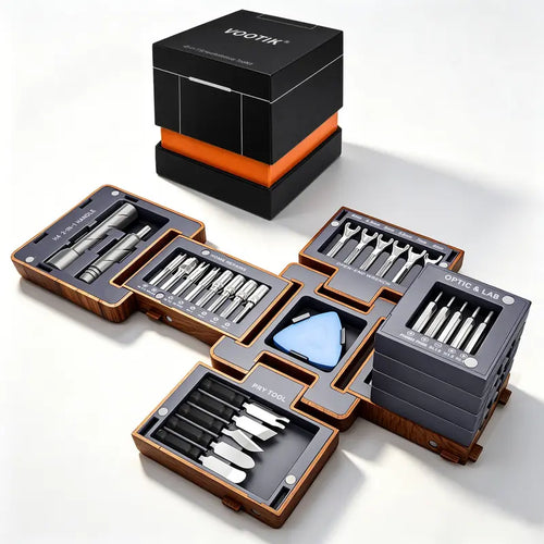 55-in-1 Magnetic Precision Screwdriver Set – Foldable Repair Tool Kit with Bits, Wrenches & Pry Tools for Electronics, Home & DIY