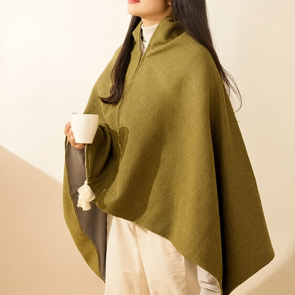 Wearable Heated Shawl 3 Heat Levels Portable Thermal Wrap