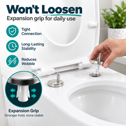 Hot sales🔥2-Pack Universal Toilet Seat Top-Mount Bolts