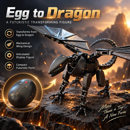 ✨🎁DragonMorph – Egg to Dragon Transforming Mechanical Toy