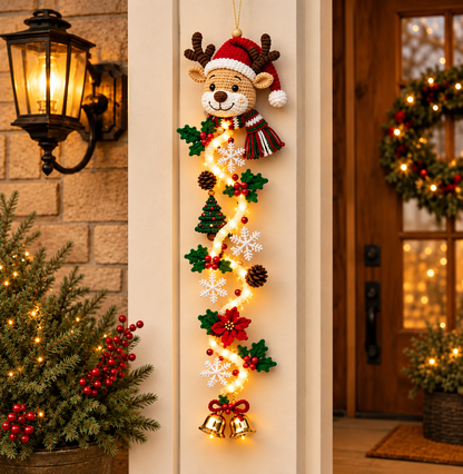 Hot sales🔥Glowing Christmas Door Hanger