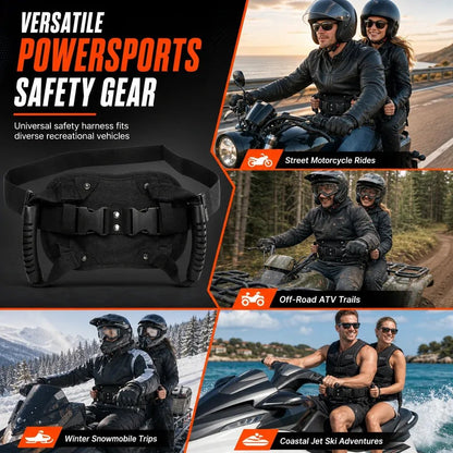 🏍️Motorcycle Passenger Grab Handle Belt – Non-slip, Adjustable, Heavy-Duty🛡️