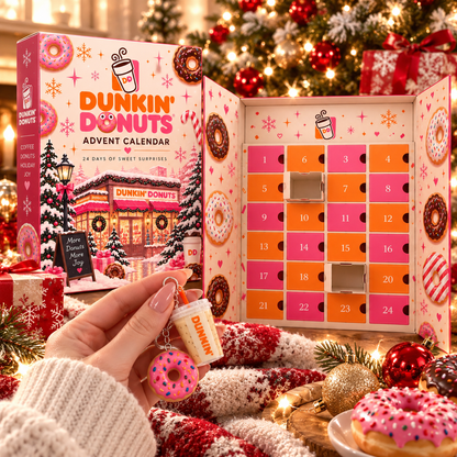 🍩  ☕  24 Days of Coffee Shop Advent Calendar 2026 – 24 Surprise Coffee & Donut Keychain Collectibles