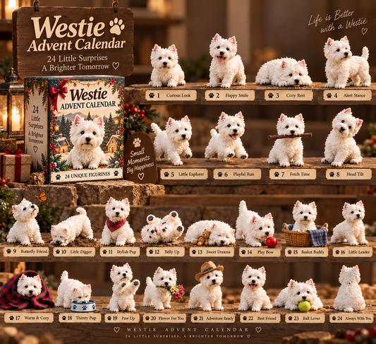 🐾 24 días de Westies — 24 pequeñas personalidades, un gran amor