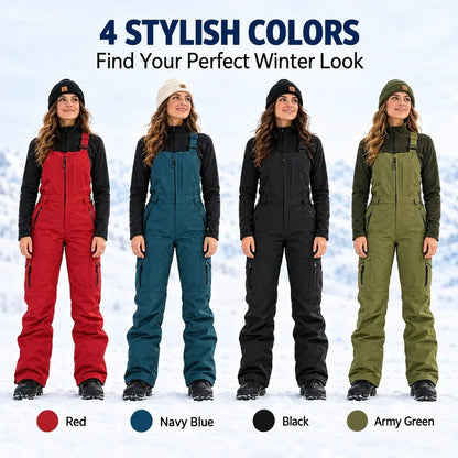 ❄️ Women's Waterproof Insulated Ski Bib Overalls — Warm & Lightweight 🎿