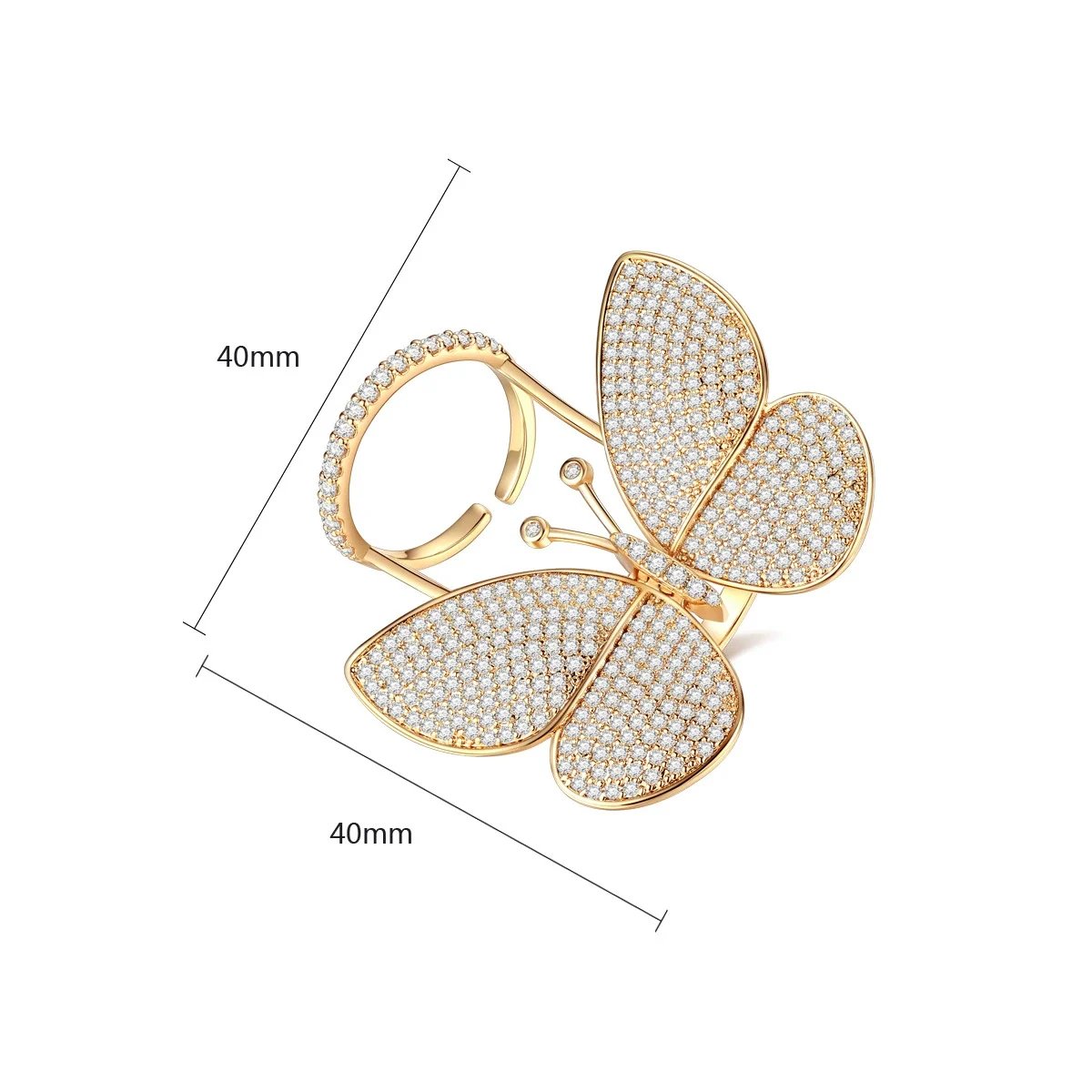 ⏰LAST DAY 60% OFF 🦋💎The Butterfly Ring That Flutters When You Move
