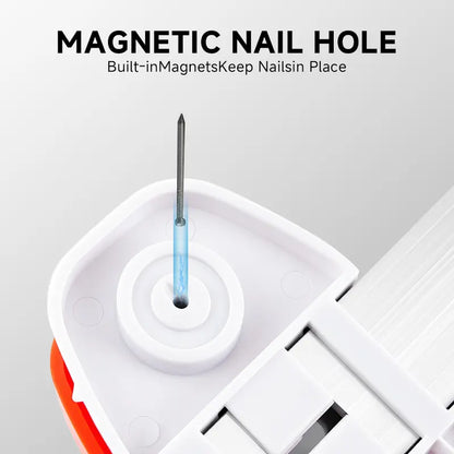 All-in-One Picture Hanging Tool with Level & Ruler – Dual Nail Positioning Frame Alignment Guide