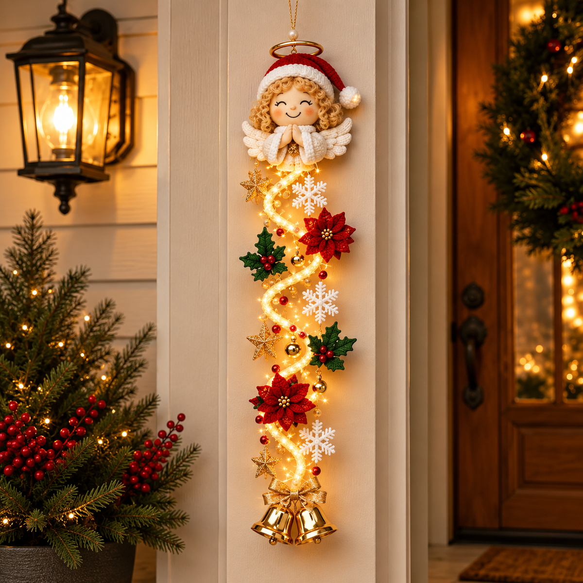 Hot sales🔥Glowing Christmas Door Hanger