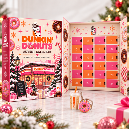 🍩  ☕  24 Days of Coffee Shop Advent Calendar 2026 – 24 Surprise Coffee & Donut Keychain Collectibles