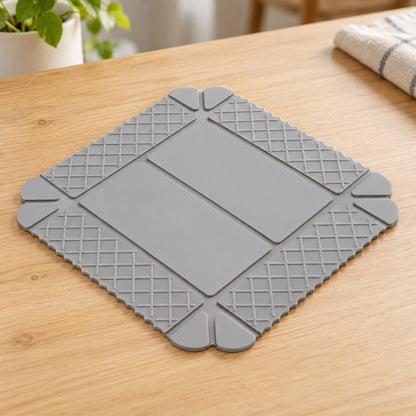 ✨ 3-in-1 Magnetic Silicone Trivet, Cutting Board & Foldable Serving Tray
