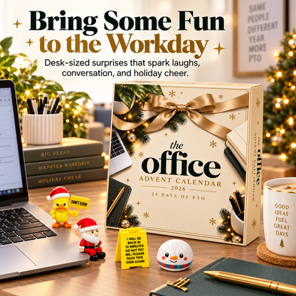 The Office Advent Calendar 2026 – 24 Days of PTO, Funny Desk Surprises & Coworker Christmas Gift