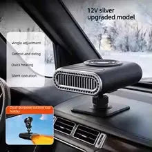 2-in-1 12V Portable Mini Car Heater for Defrosting and Defogging
