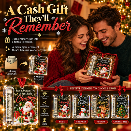 🔥LAST DAY 50% OFF - 🎄Christmas Cash Gift Ornament- Make Cash Feel Like A Real Christmas Gift💵