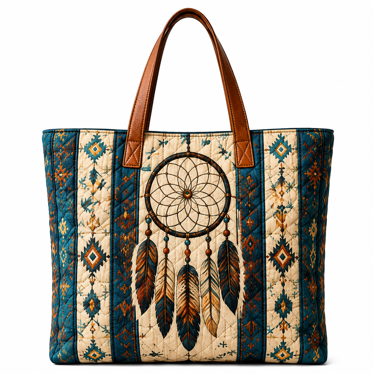 🐎 Western-Inspired Quilted Tote Bag – Spacious Statement Shoulder Bag