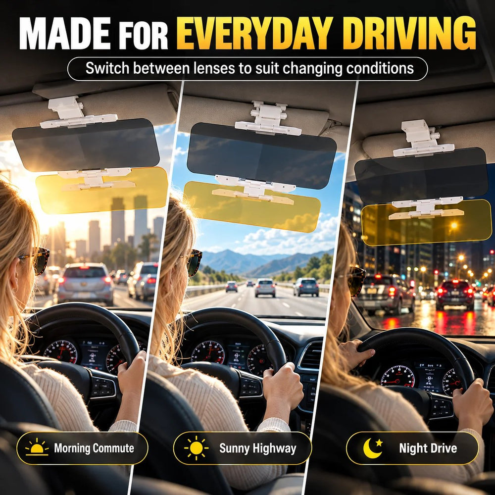 Driving situations in morning daylight and evening