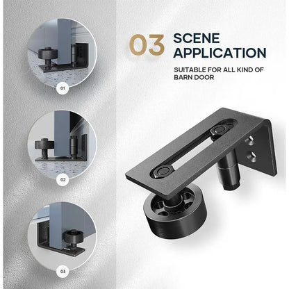Hot sales🔥Adjustable Barn Door Floor Guide – Wall-Mount Stay Roller, No Floor Drilling