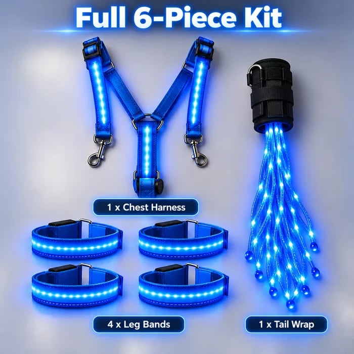 🔥HOT SALE 49% OFF - 🌟 LED Equestrian Glow Safety Kit | Ride Safely Beyond Sunset 🐎