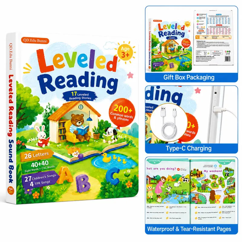 Hot sales🔥Leveled Reading Sound Book for Kids 3+