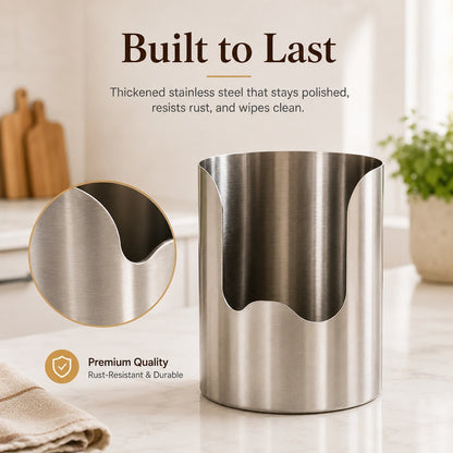 Stainless Steel Utensil Holder | Smart Kitchen Counter Organizer