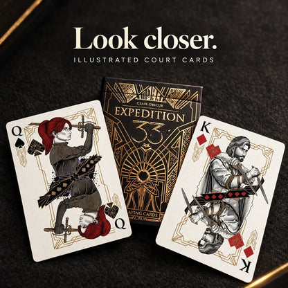 🃏 Gold-Foil Art Deco Playing Cards | Black & Ivory Editions