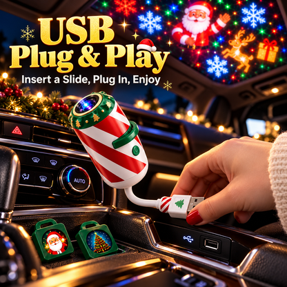 Jolly Cast Christmas Car Projector