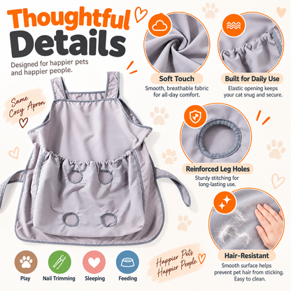 Hot sales🔥Cat Holding Apron with Paw Openings