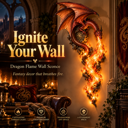 🐉 Dragonfire Guardian Wall Sconce – A Legendary Flame Awakens On Your Wall 🔥
