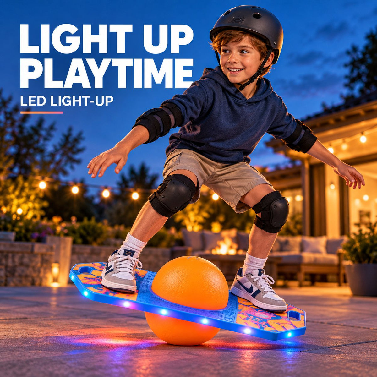 LED light-up effect on Flybar Pogo Trick Ball