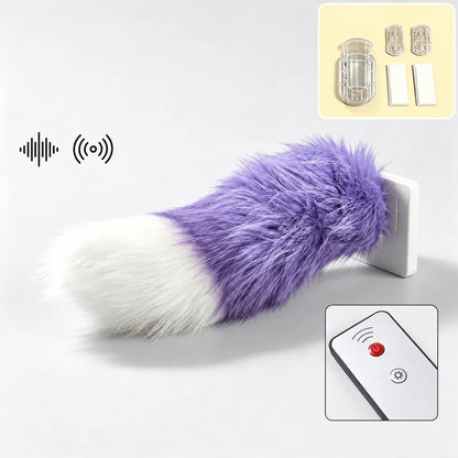 🐾 Remote-Controlled Wagging Car Tail 🚗 | Funny Fluffy Tail for Trucks & SUVs ✨