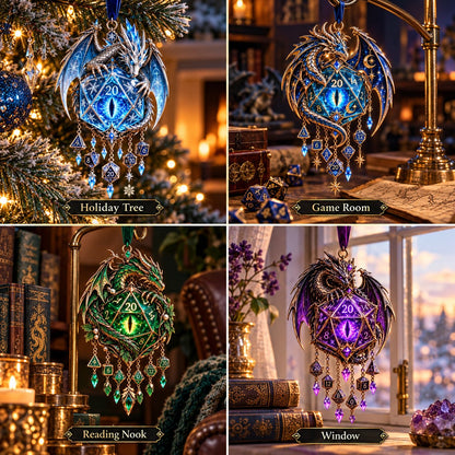 Glow Dragon Wind Chime – Illuminated Fantasy Hanging Decor with 6 Dragon Designs
