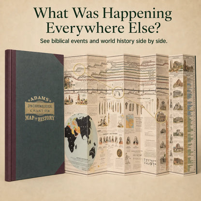 Adams’ History Timeline – Fold-Out Bible & World History Hardcover Chart
