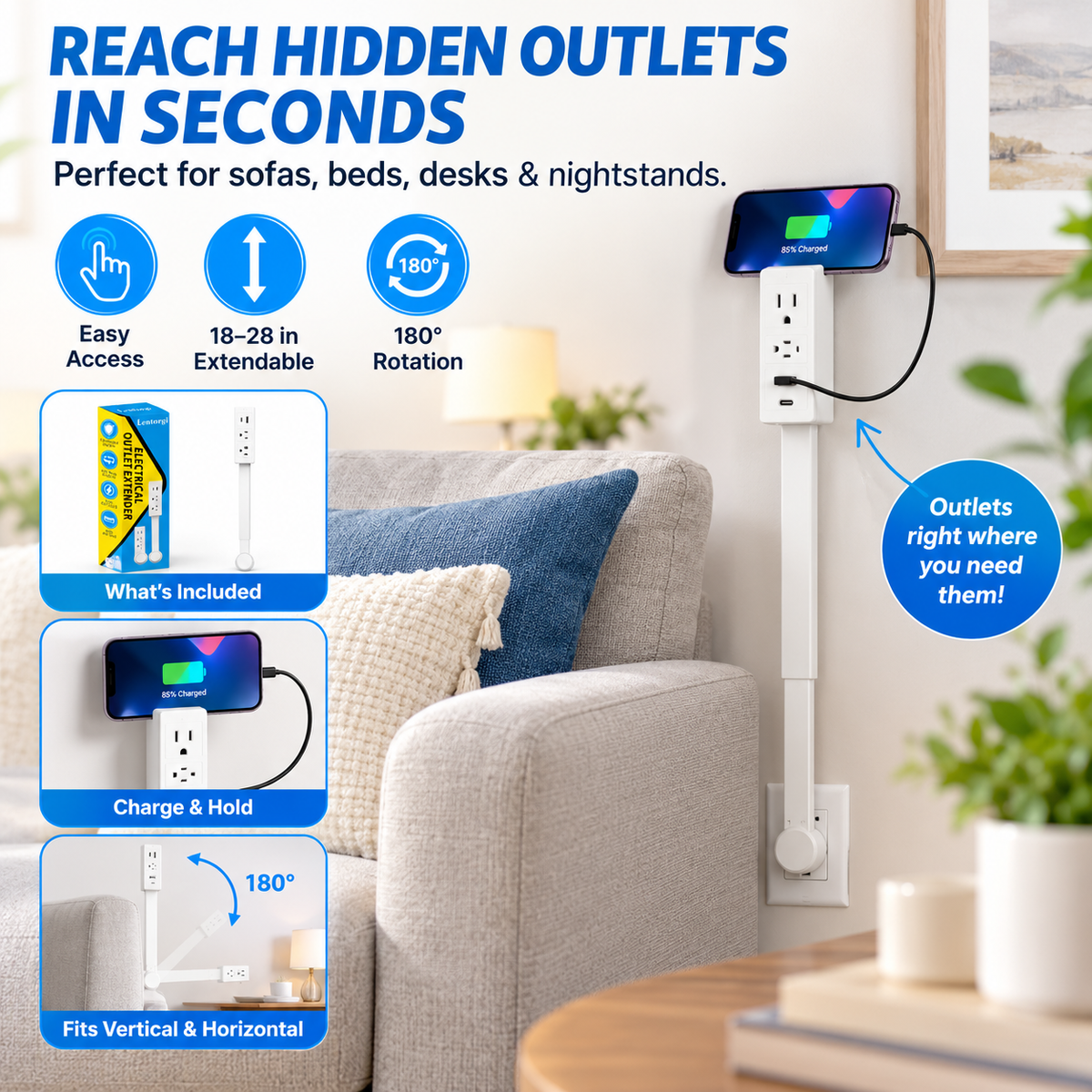 Hot sales🔥Swivel Outlet Extender