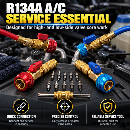 Hot sales🔥R134A Valve Core Remover & Installer Kit – A/C Service Tool Set