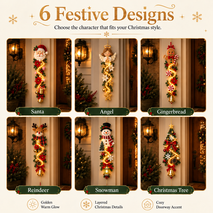 Hot sales🔥Glowing Christmas Door Hanger