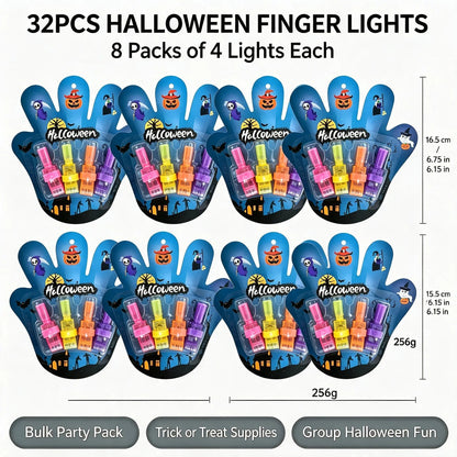 🎃 Halloween LED Projection Finger Lights – Multi-Color Light Up Finger Projectors